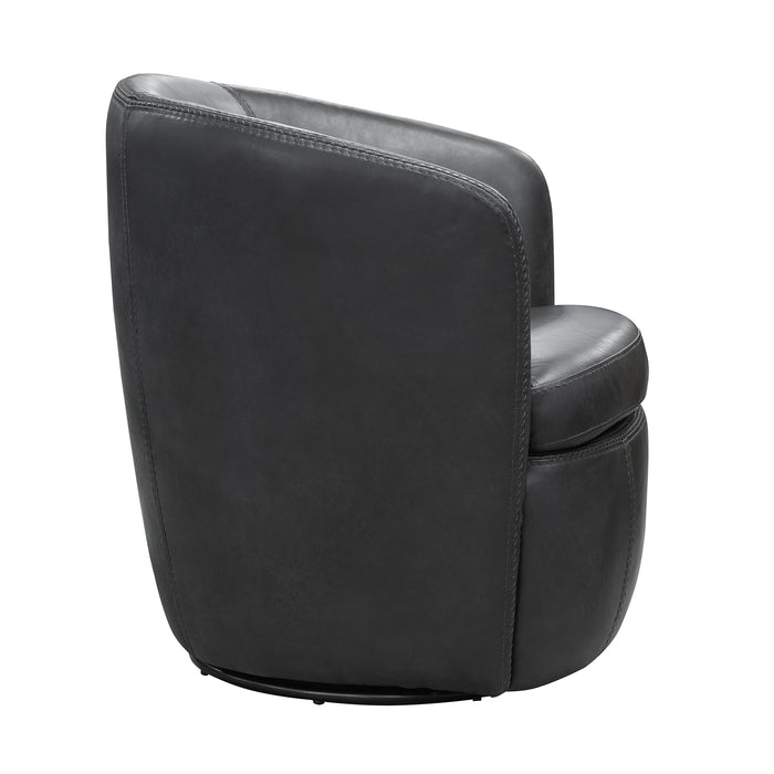 Parker Living Barolo 100% Italian Leather Swivel Club Chair