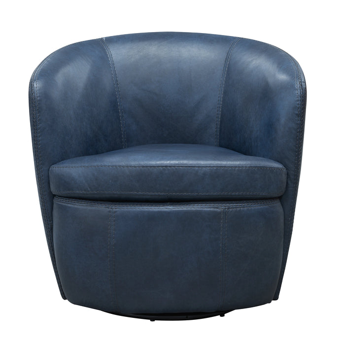 Parker Living Barolo 100% Italian Leather Swivel Club Chair