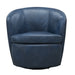 Parker Living Barolo 100% Italian Leather Swivel Club Chair