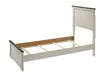 Crown Mark Furniture Leighton Twin Panel Bed in White B8180-T - All Brands Furniture (NJ)