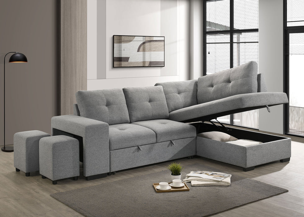 Roanne Pull-Out Sleeper Sectional Sofa - All Brands Furniture (NJ)