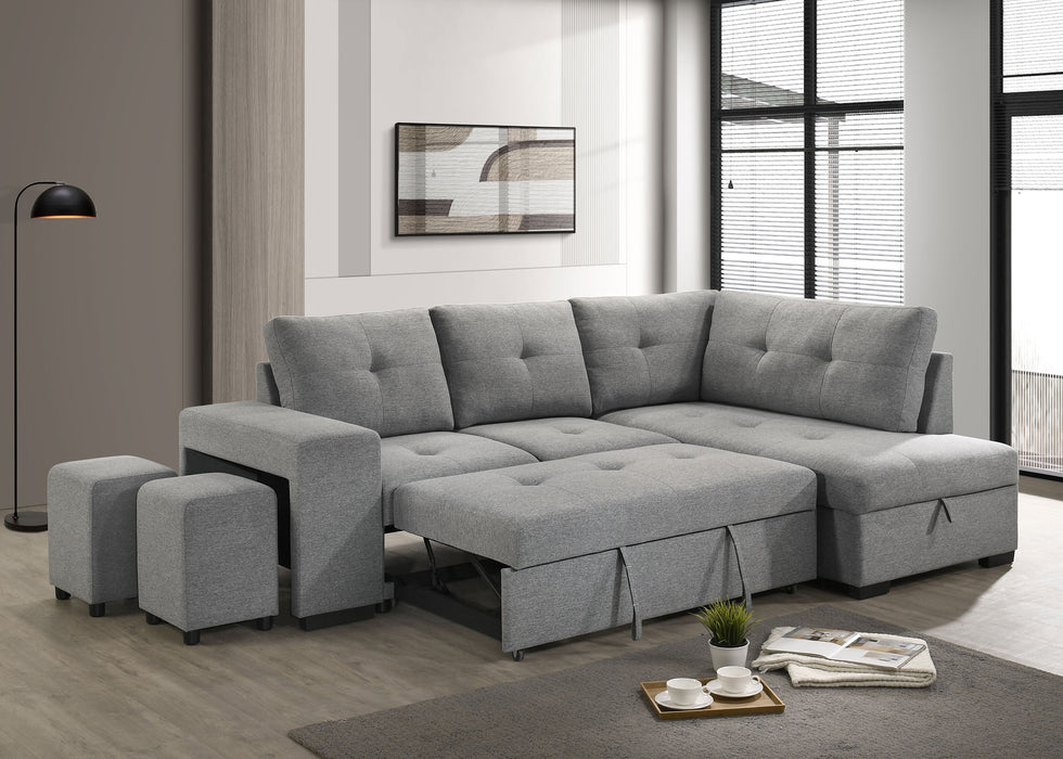 Roanne Pull-Out Sleeper Sectional Sofa - All Brands Furniture (NJ)