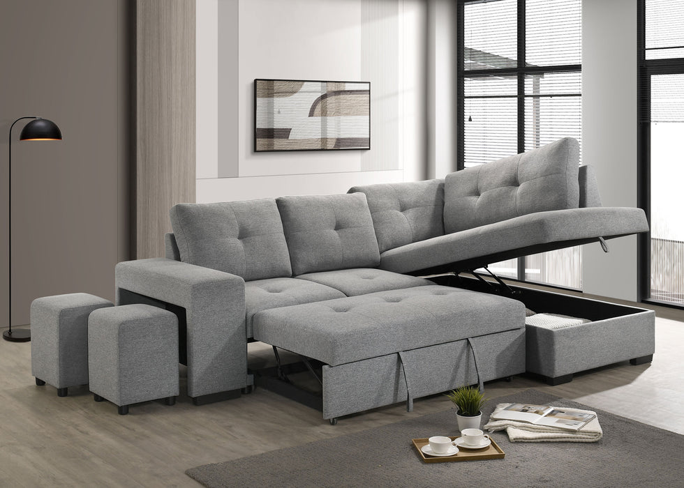 Roanne Pull-Out Sleeper Sectional Sofa - All Brands Furniture (NJ)