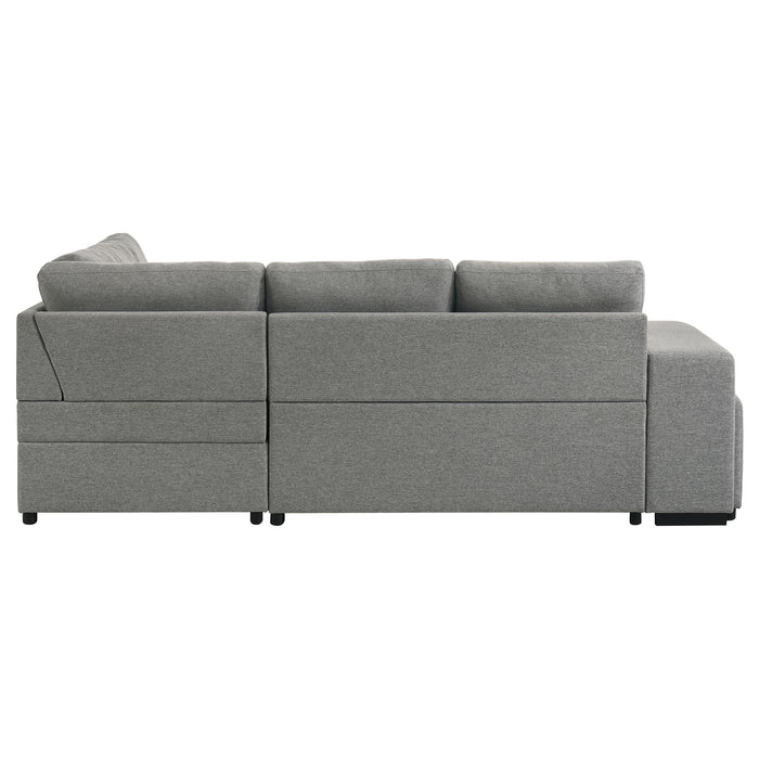 Roanne Pull-Out Sleeper Sectional Sofa - All Brands Furniture (NJ)