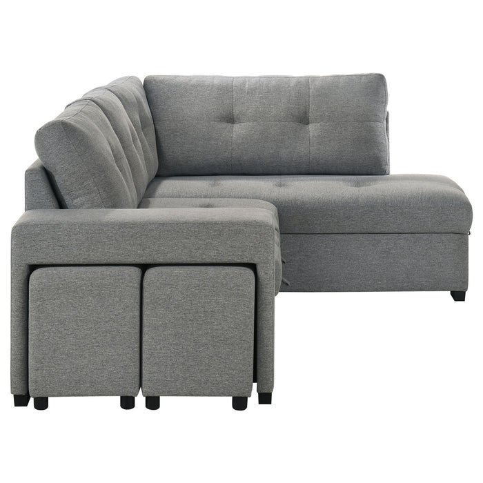 Roanne Pull-Out Sleeper Sectional Sofa - All Brands Furniture (NJ)