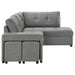 Roanne Pull-Out Sleeper Sectional Sofa - All Brands Furniture (NJ)