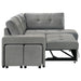 Roanne Pull-Out Sleeper Sectional Sofa - All Brands Furniture (NJ)