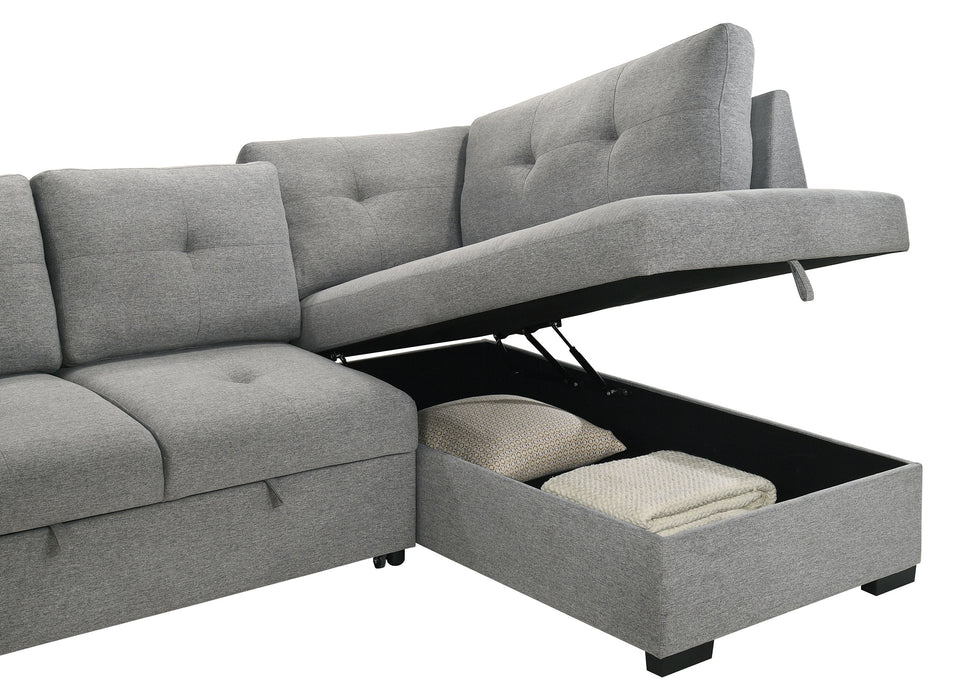 Roanne Pull-Out Sleeper Sectional Sofa - All Brands Furniture (NJ)