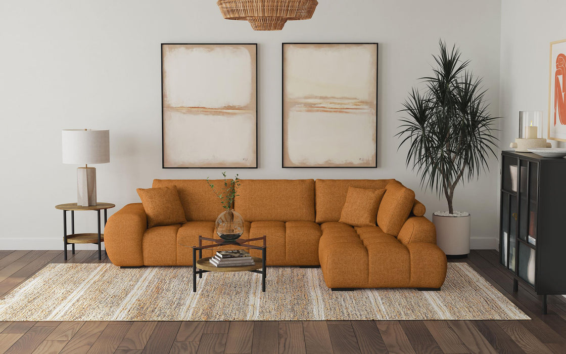 Camacho Upholstered Chaise Sectional Sofa Amber - All Brands Furniture (NJ)