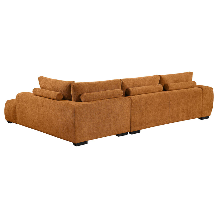 Camacho Upholstered Chaise Sectional Sofa Amber - All Brands Furniture (NJ)