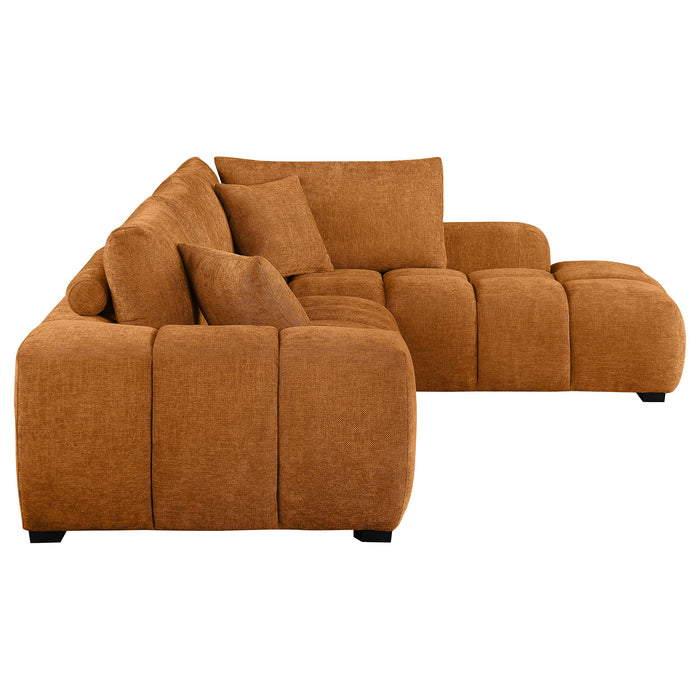 Camacho Upholstered Chaise Sectional Sofa Amber - All Brands Furniture (NJ)