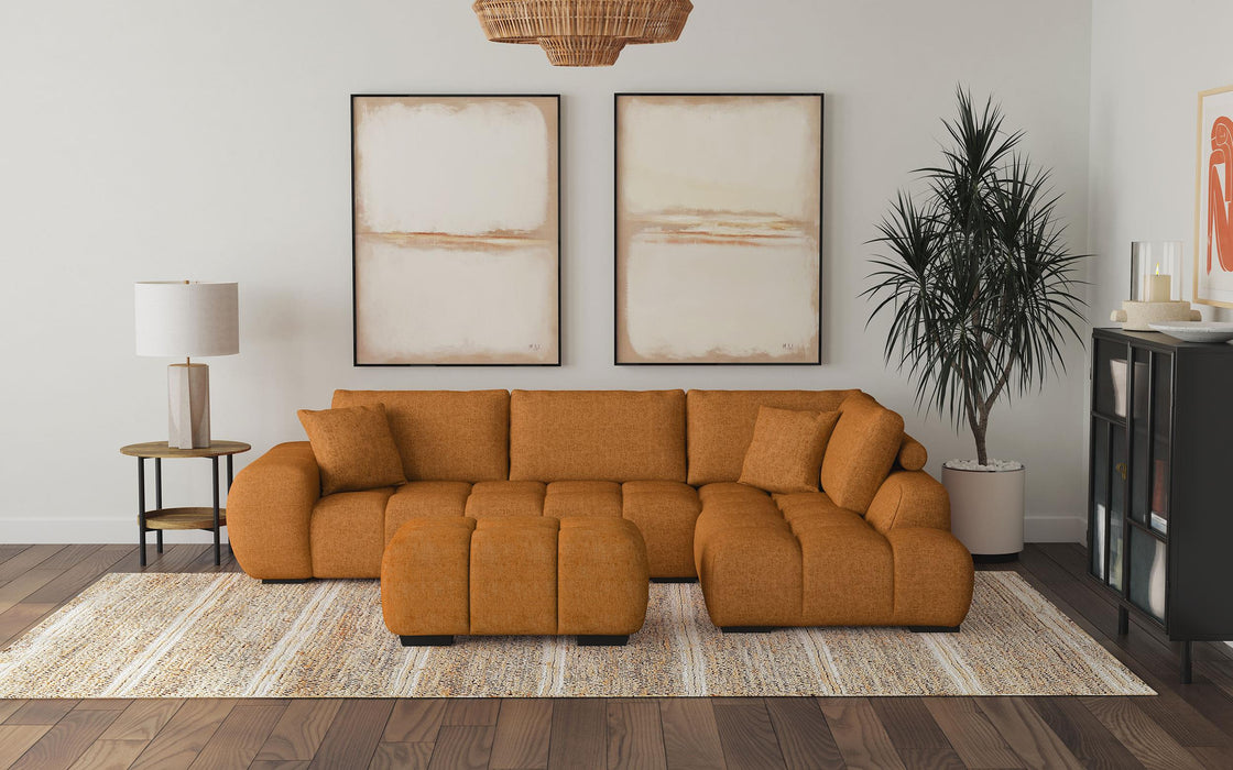 Camacho Upholstered Chaise Sectional Sofa Amber - All Brands Furniture (NJ)