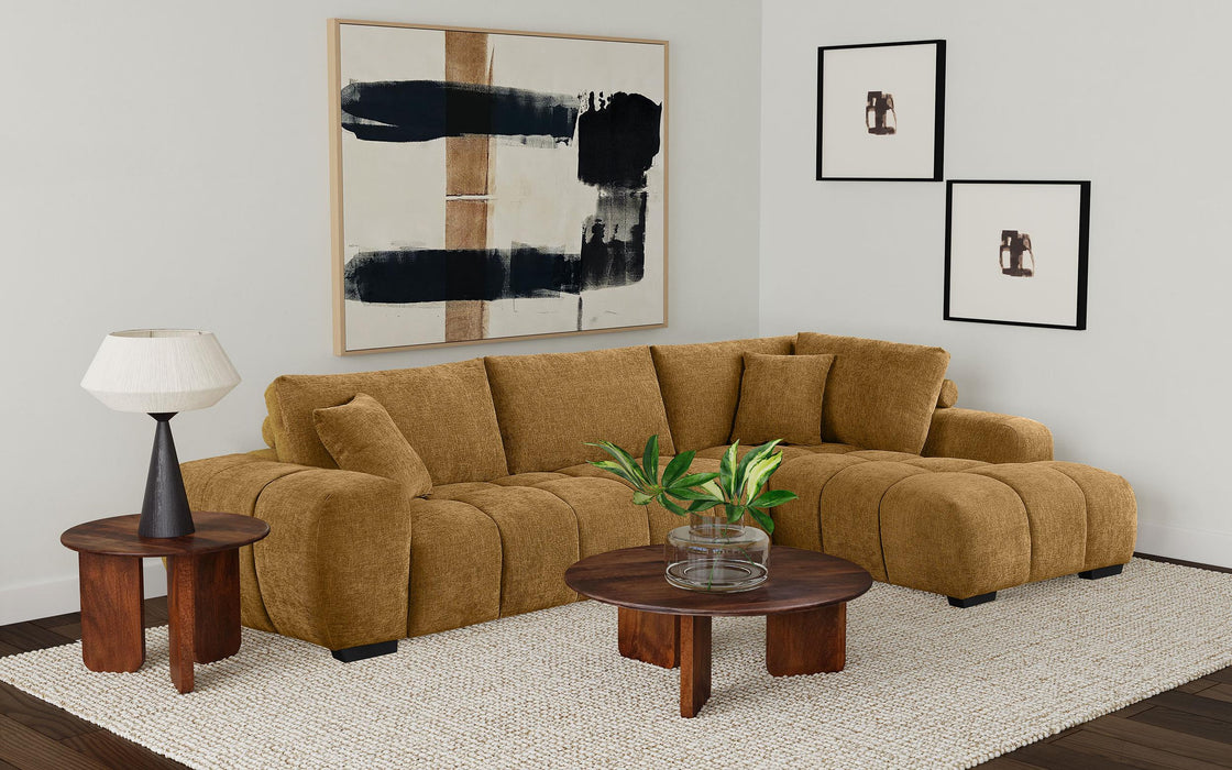 Camacho Upholstered Chaise Sectional Sofa Amber - All Brands Furniture (NJ)