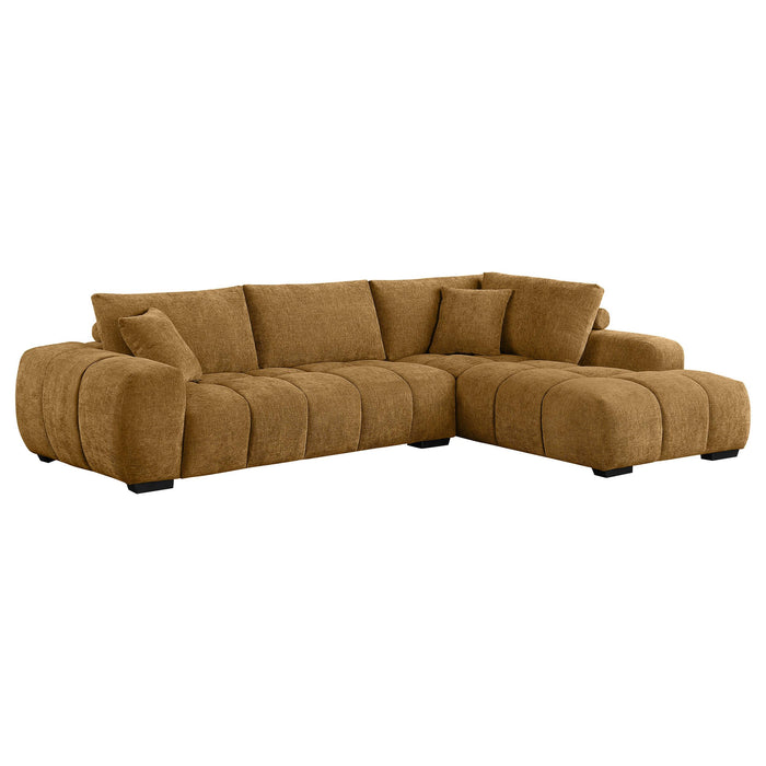 Camacho Upholstered Chaise Sectional Sofa Amber - All Brands Furniture (NJ)
