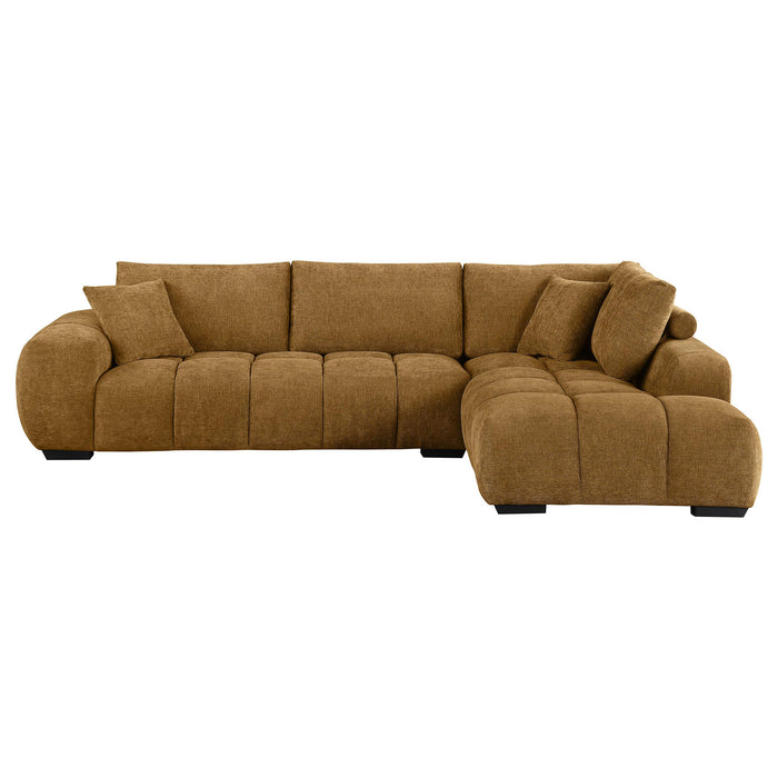 Camacho Upholstered Chaise Sectional Sofa Amber - All Brands Furniture (NJ)