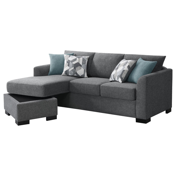 Storey Upholstered Sleeper Sectional Chaise Sofa - All Brands Furniture (NJ)