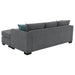 Storey Upholstered Sleeper Sectional Chaise Sofa - All Brands Furniture (NJ)