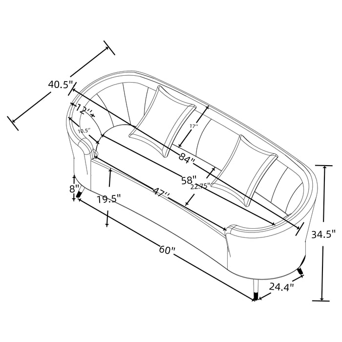 Ellorie Stationary 3 Pc Set - All Brands Furniture (NJ)