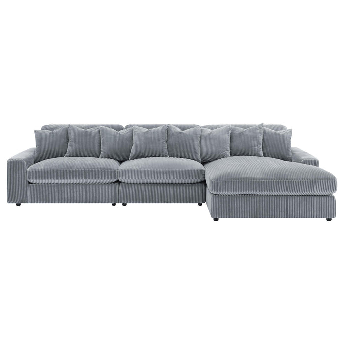 Blaine Upholstered Reversible Chaise Sectional Sofa - All Brands Furniture (NJ)