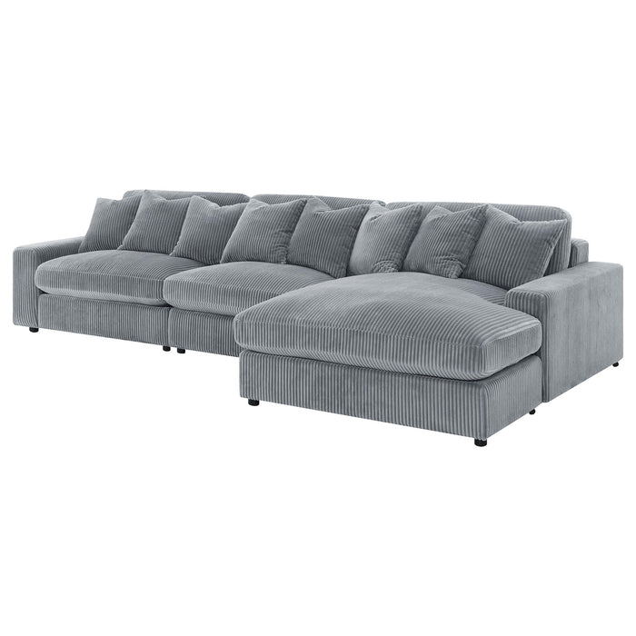 Blaine Upholstered Reversible Chaise Sectional Sofa - All Brands Furniture (NJ)