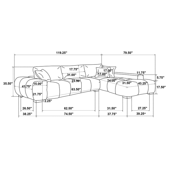 Octavia Stationary Sectionals - All Brands Furniture (NJ)