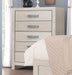 Crown Mark Furniture Jaylen 5 Drawer Chest in Gray - All Brands Furniture (NJ)