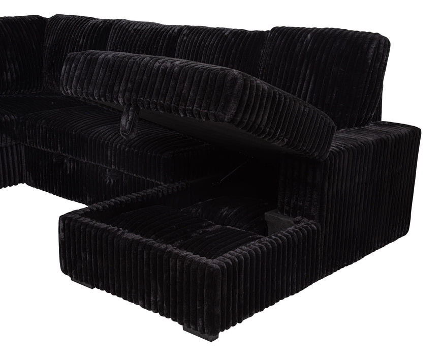 Devonshire Pull-Out Sleeper Sectional Sofa - All Brands Furniture (NJ)