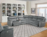 Parker House Parthenon Recliner Power with USB and Power Headrest in Titanium