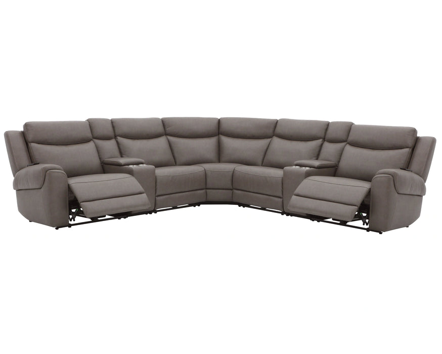 Parker Living Momentum 7 Piece Modular Power Reclining Sectional with Power Adjustable Headrests