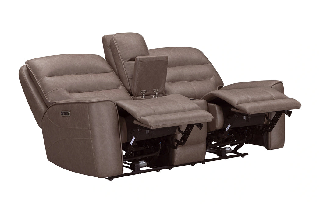 Parker Living Lawson - Sydney Brunette Power Zero Gravity Tilt Console Loveseat P2