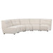 Charlotte Upholstered Modular Sectional Sofa Ivory - All Brands Furniture (NJ)