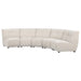 Charlotte Upholstered Modular Sectional Sofa Ivory - All Brands Furniture (NJ)