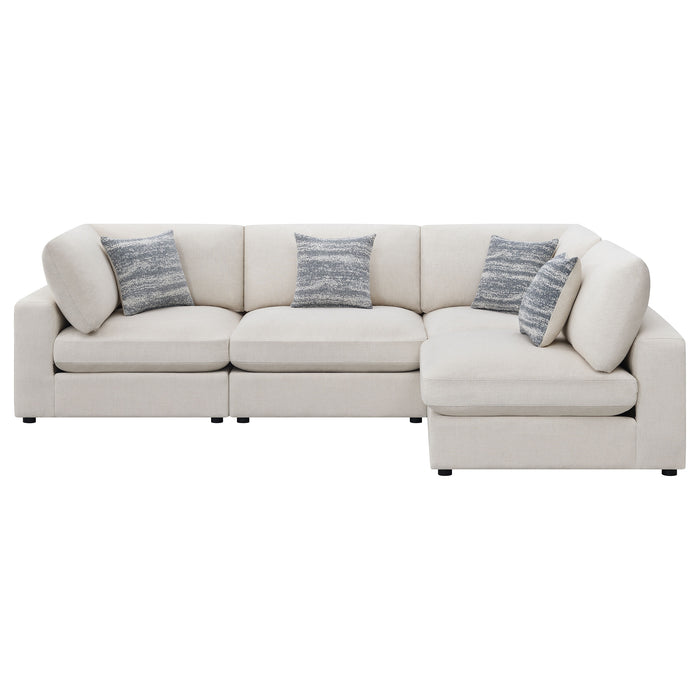 Serene 4 Pc Sectional Beige - All Brands Furniture (NJ)
