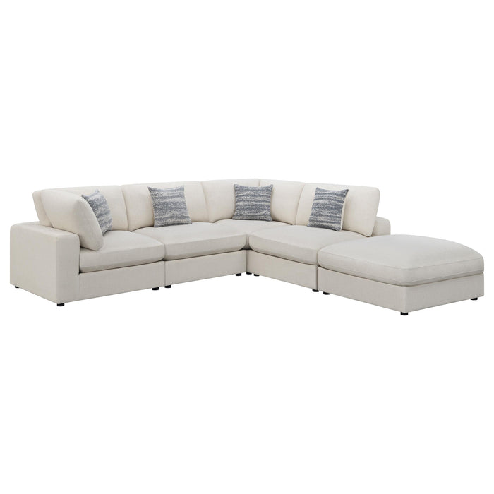 Serene 5-piece Upholstered Modular Sectional Sofa Beige - All Brands Furniture (NJ)