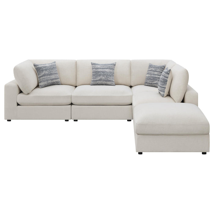Serene 5-piece Upholstered Modular Sectional Sofa Beige - All Brands Furniture (NJ)