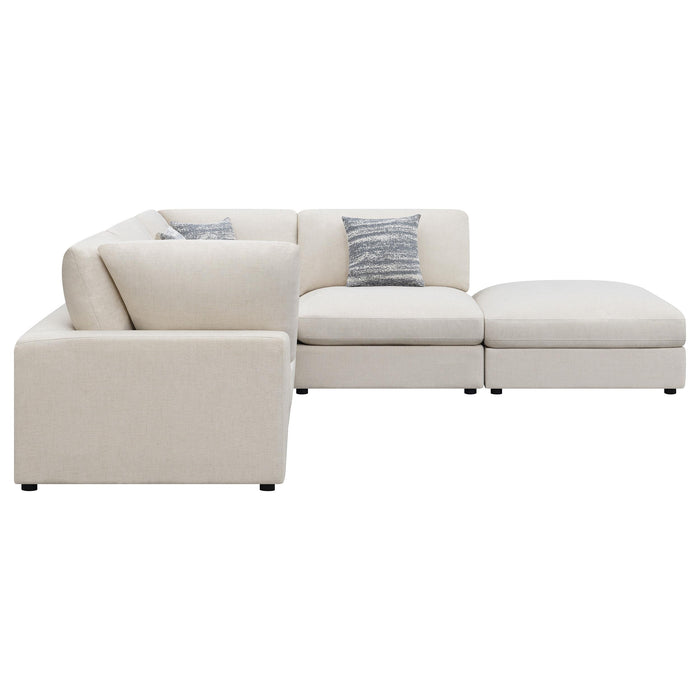 Serene 5-piece Upholstered Modular Sectional Sofa Beige - All Brands Furniture (NJ)