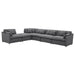 Hobson 6-piece Upholstered Modular Sectional Sofa Charcoal - All Brands Furniture (NJ)