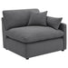 Hobson 6-piece Upholstered Modular Sectional Sofa Charcoal - All Brands Furniture (NJ)