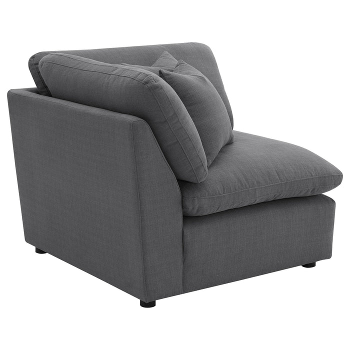 Hobson Upholstered Corner Charcoal - All Brands Furniture (NJ)