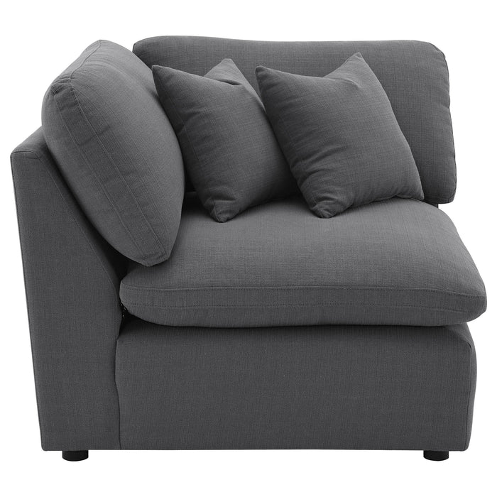 Hobson Upholstered Corner Charcoal - All Brands Furniture (NJ)