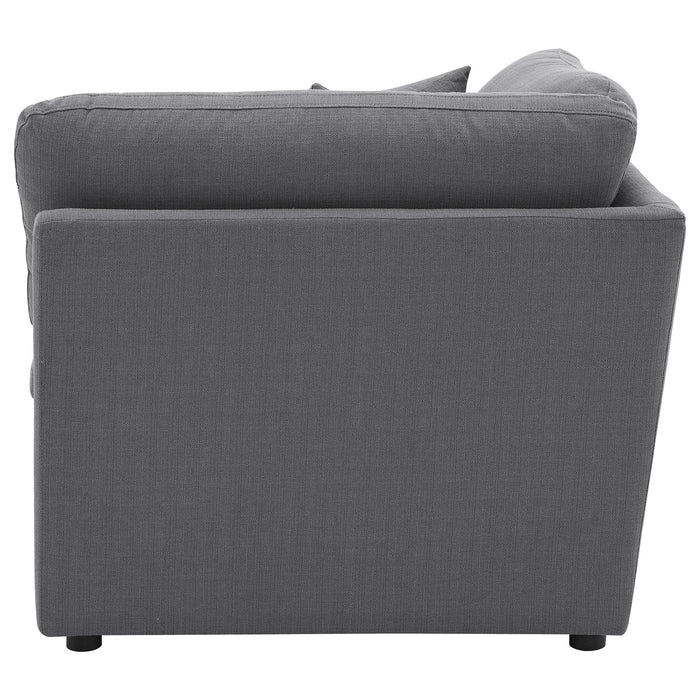 Hobson Upholstered Corner Charcoal - All Brands Furniture (NJ)