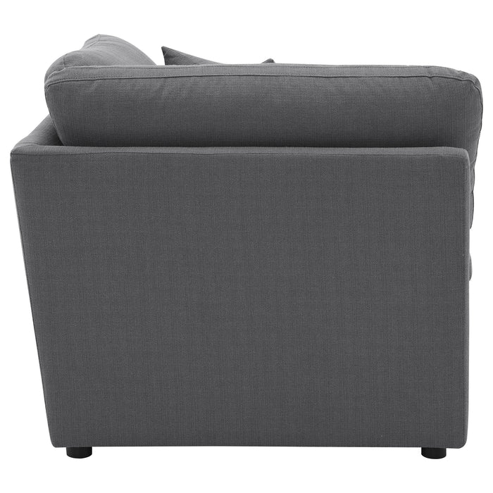 Hobson Upholstered Corner Charcoal - All Brands Furniture (NJ)