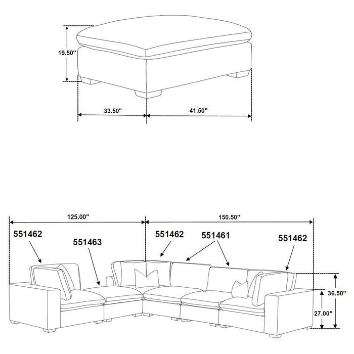 Lakeview Upholstered Modular Sectional - All Brands Furniture (NJ)