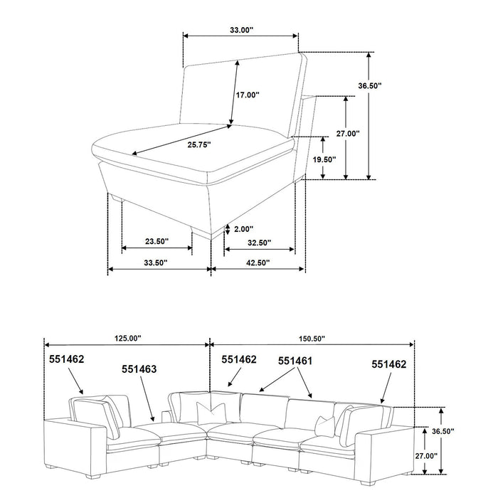 Lakeview Modular Sectional Sofa - All Brands Furniture (NJ)