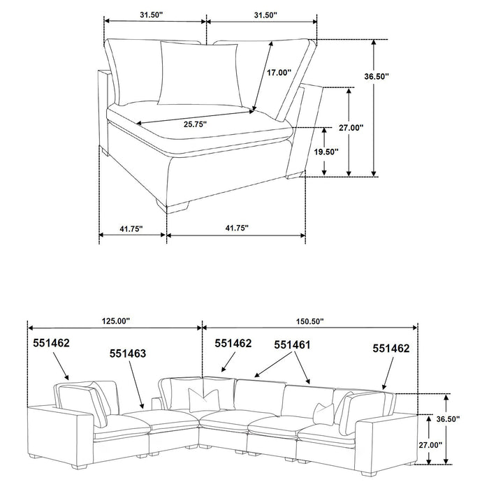 Lakeview Modular Sectional Sofa - All Brands Furniture (NJ)