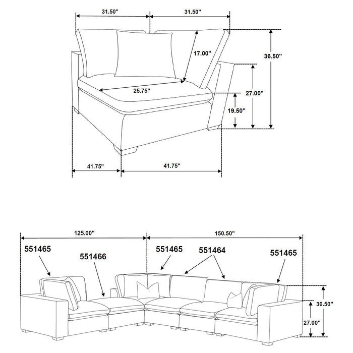 Lakeview Modular Sectional Sofa - All Brands Furniture (NJ)