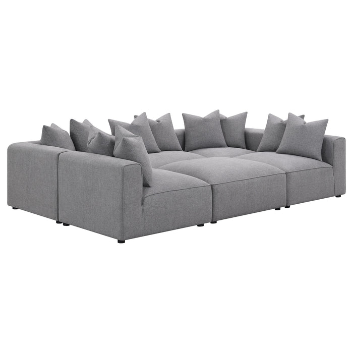 Jennifer Modular Sectional Grey - All Brands Furniture (NJ)