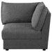 Sasha Upholstered Corner Chair Barely Black - All Brands Furniture (NJ)