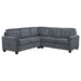 Georgina 3-piece Upholstered Sectional Sofa Steel Beige - All Brands Furniture (NJ)