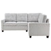 Georgina 3-piece Upholstered Sectional Sofa Steel Beige - All Brands Furniture (NJ)